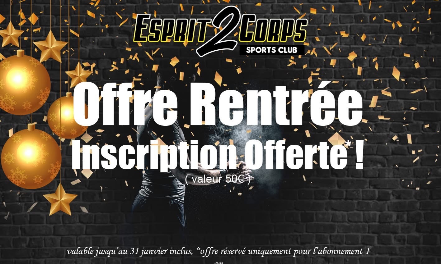 Offre rentrée Esprit2corps